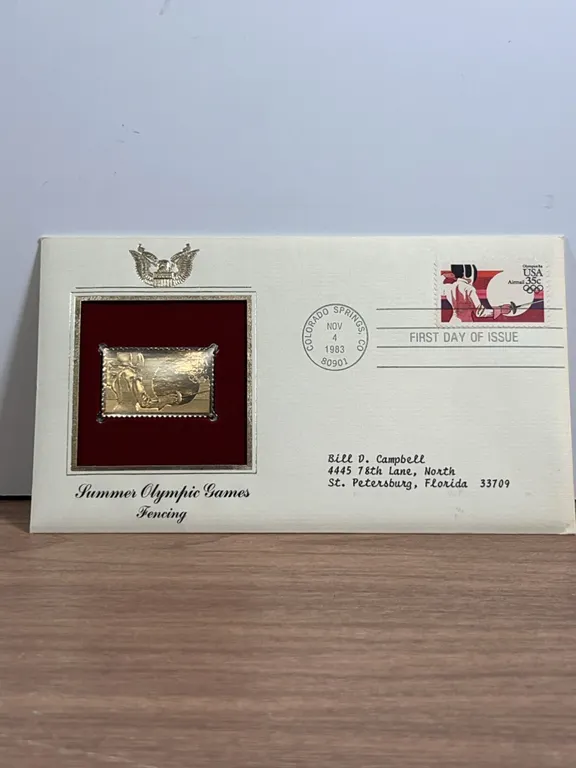1983 Summer Olympic Games Fencing First Day Cover