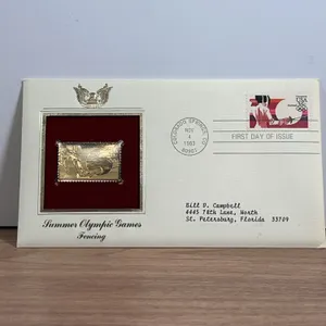 1983 Summer Olympic Games Fencing First Day Cover