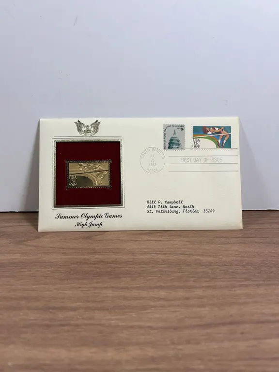 1983 Summer Olympic Games High Jump Gold Replica Cover