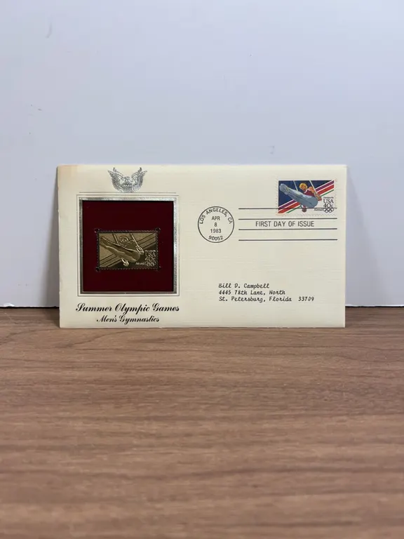 1983 First Day Cover Summer Olympic Games Gymnastics