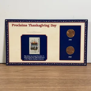 Thanksgiving Commemorative Set with 1970 Stamp and Cents