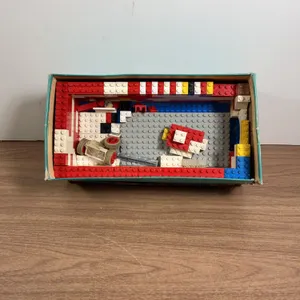 LEGO Brick Assortment With Custom Vehicle In Cardboard Box