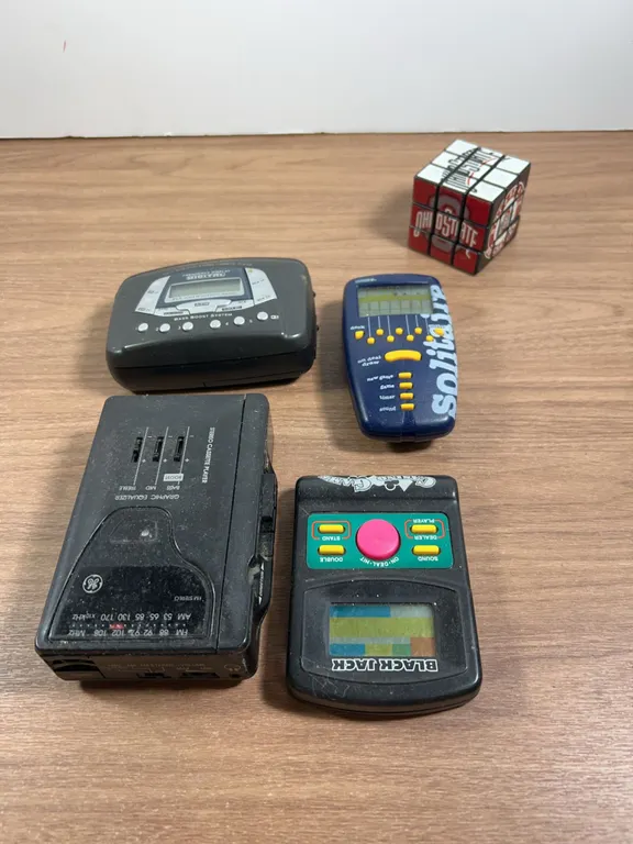 Cassette Players, Handheld Games, Ohio State Puzzle Cube Lot