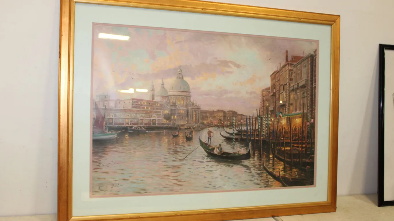 Thomas Kinkade Venice, Sunset on the Gran Canal" Print