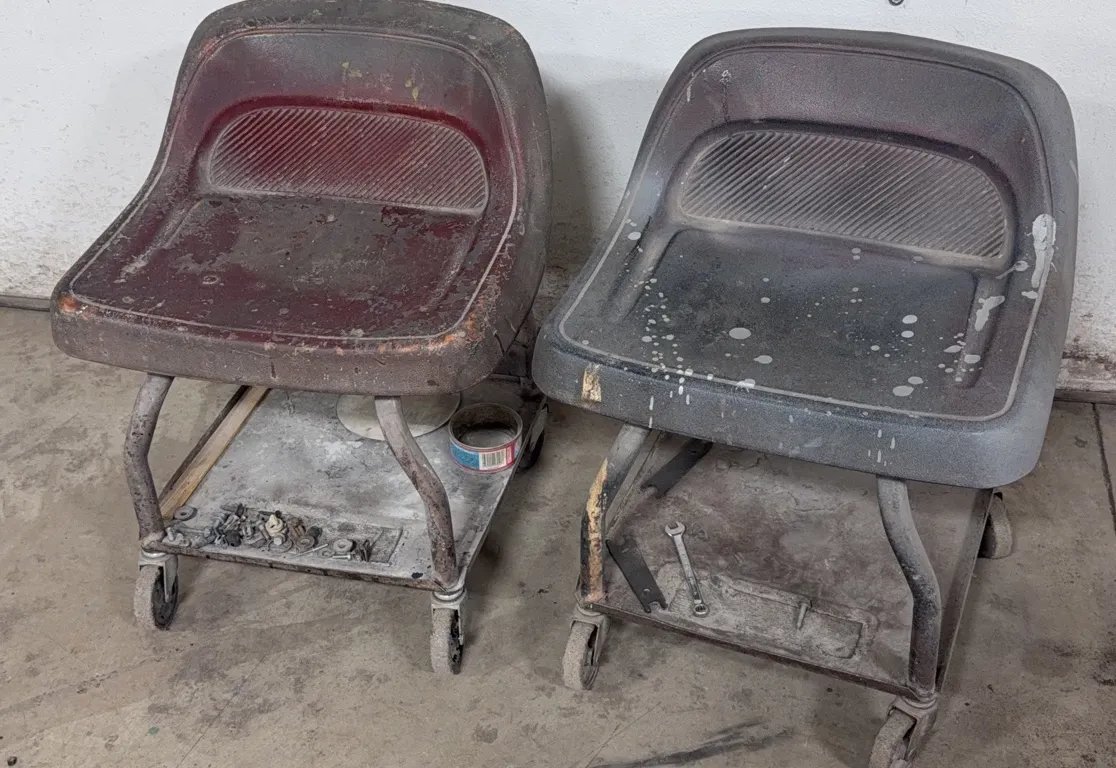 Pair of Snap-On Rolling Shop Carts
