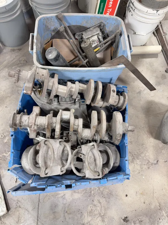 Bin of miscellaneous parts