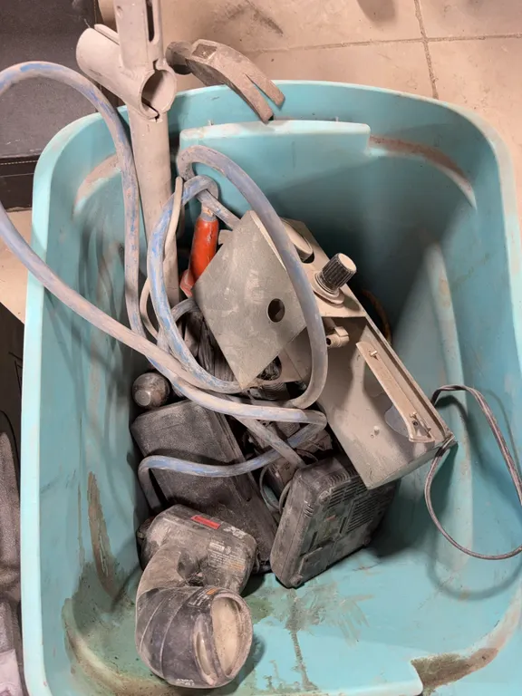 Box of miscellaneous tools
