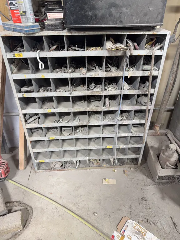 Bolt bin and Contents