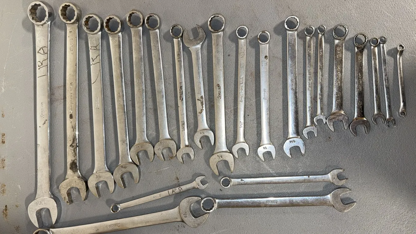 Standard snap on wrenches