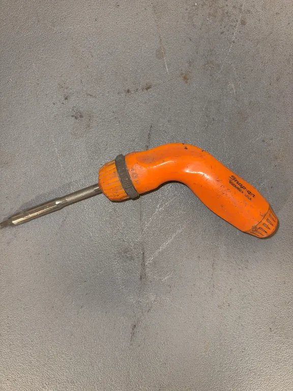 Snap on ergonomic screwdriver