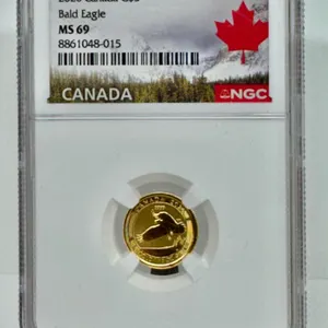2020 Canada $5 Gold Bald Eagle MS 69