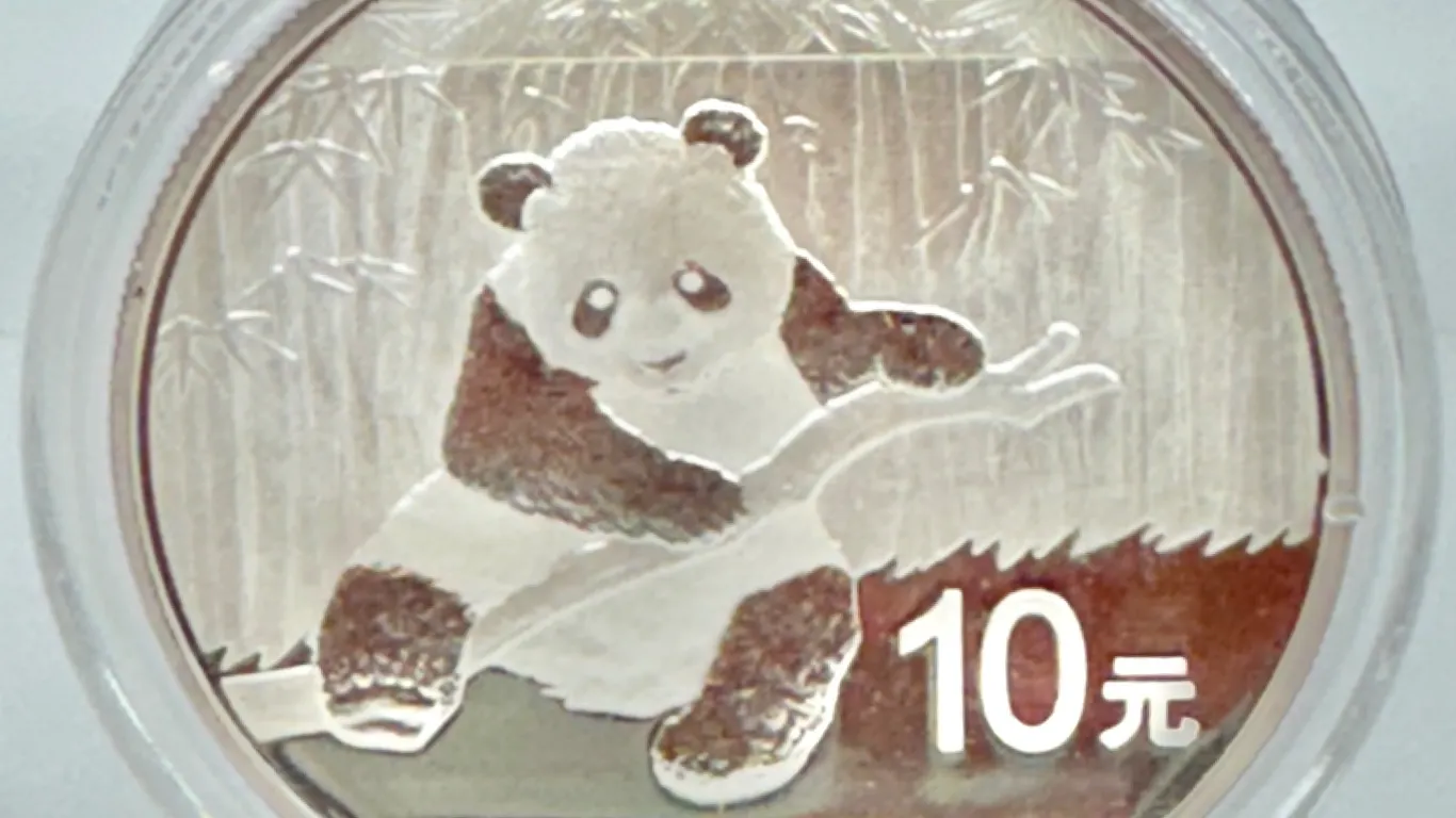2014 China Panda 1oz Silver Coin 10 Yuan