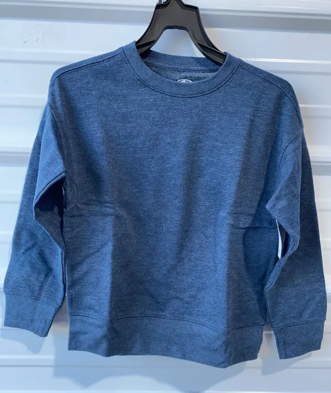 *NEW* Athletic Works Boys Fleece Crew Neck Sweatshirt, Size Small 6-7