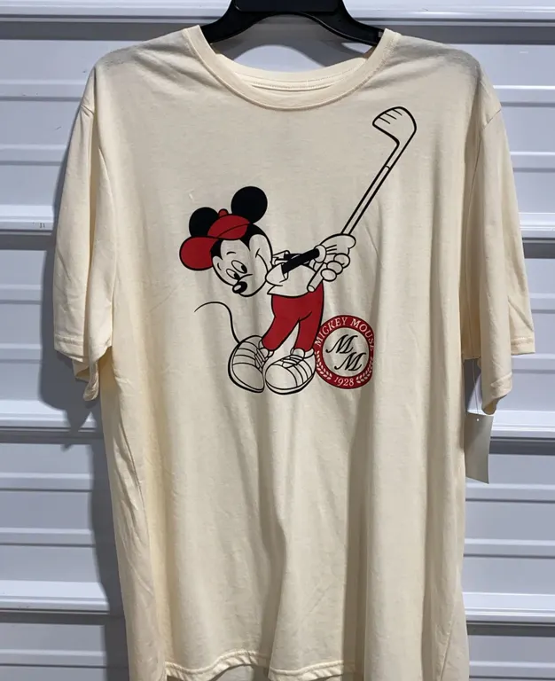*NEW* Mickey Mouse Men's Golf Graphic Tee with Short Sleeves, Size XLarge (46-48)