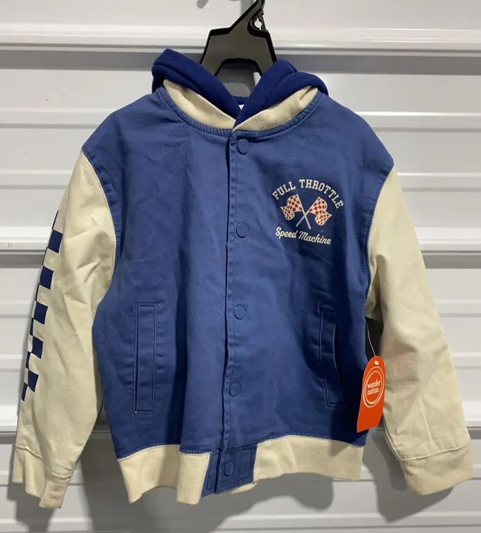 *NEW* Wonder Nation Little Boy Long Sleeve Bomber Jacket, Size 10