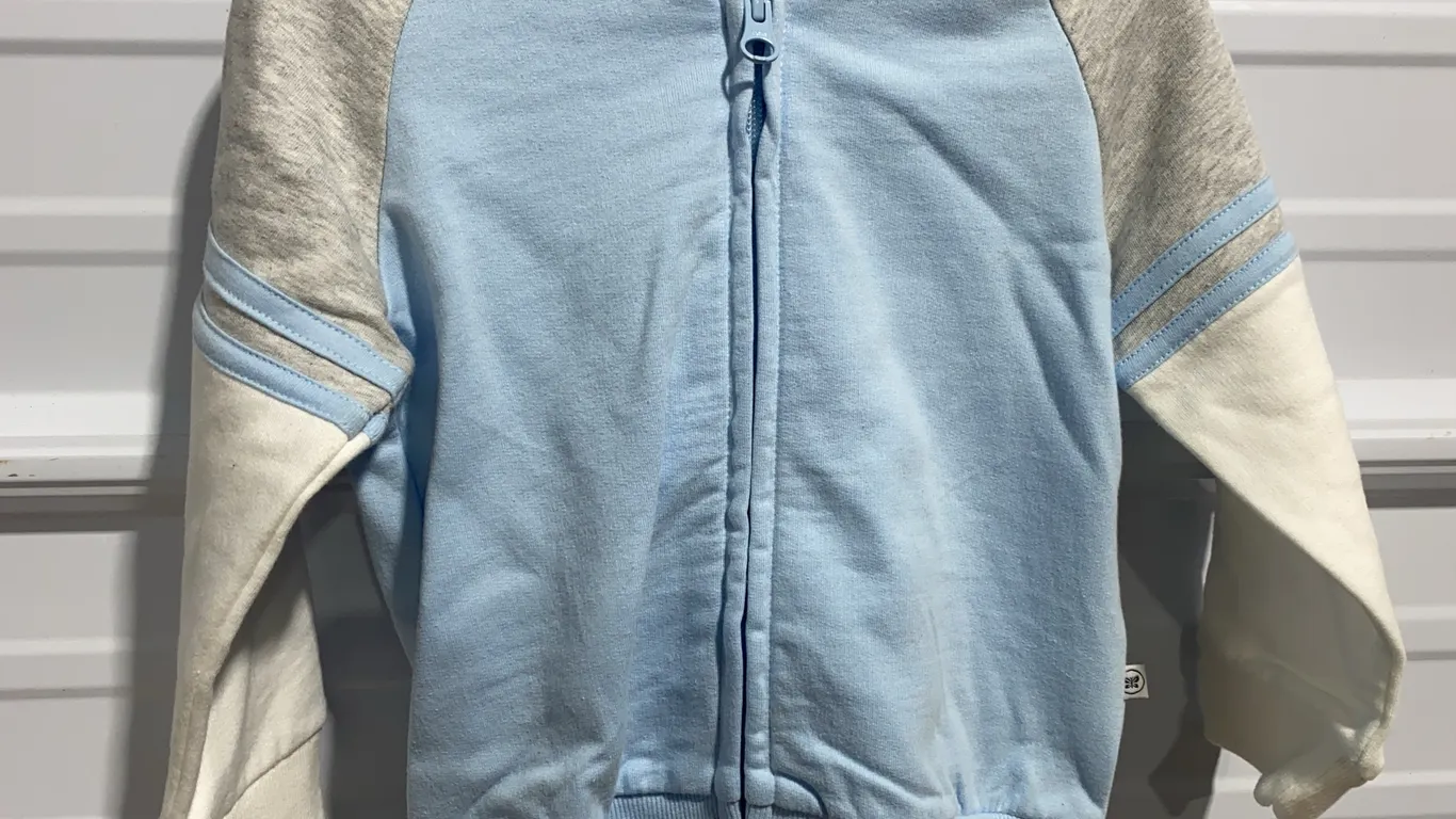 *NEW* Honest Baby Clothing Organic Cotton Unisex Zip Up Hoodie, Size 18M