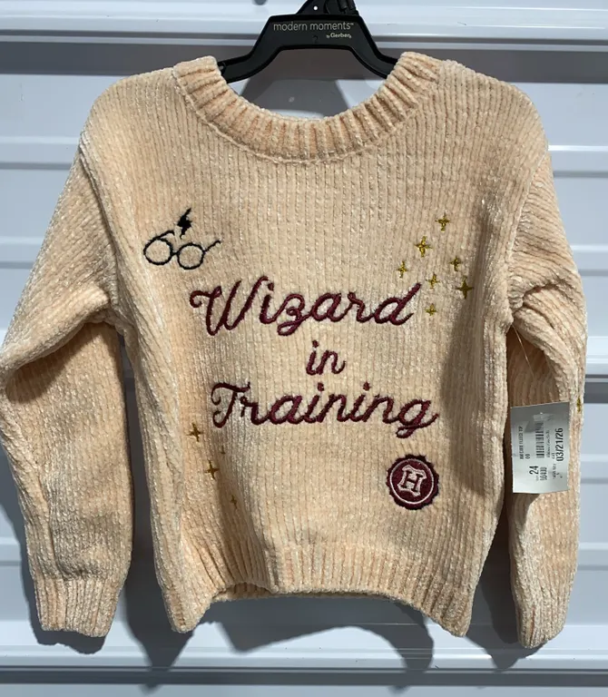 *NEW* Harry Potter Toddler Girls Chenille Sweater, Size 3T