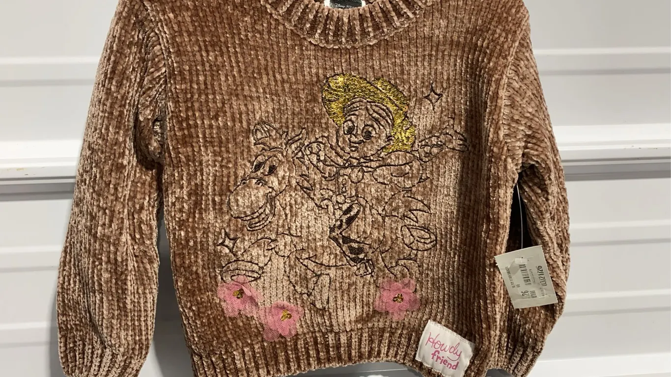 *NEW* Toy Story Toddler Girls Chenille Sweater, Sizes 3T