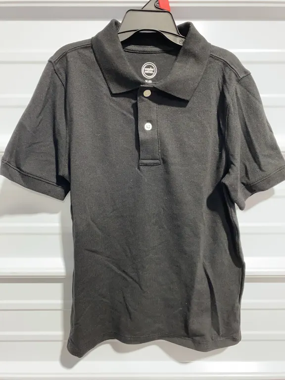 *NEW* Wonder Nation Boys Short Sleeve Performance Polo Shirt, Size Medium (8)
