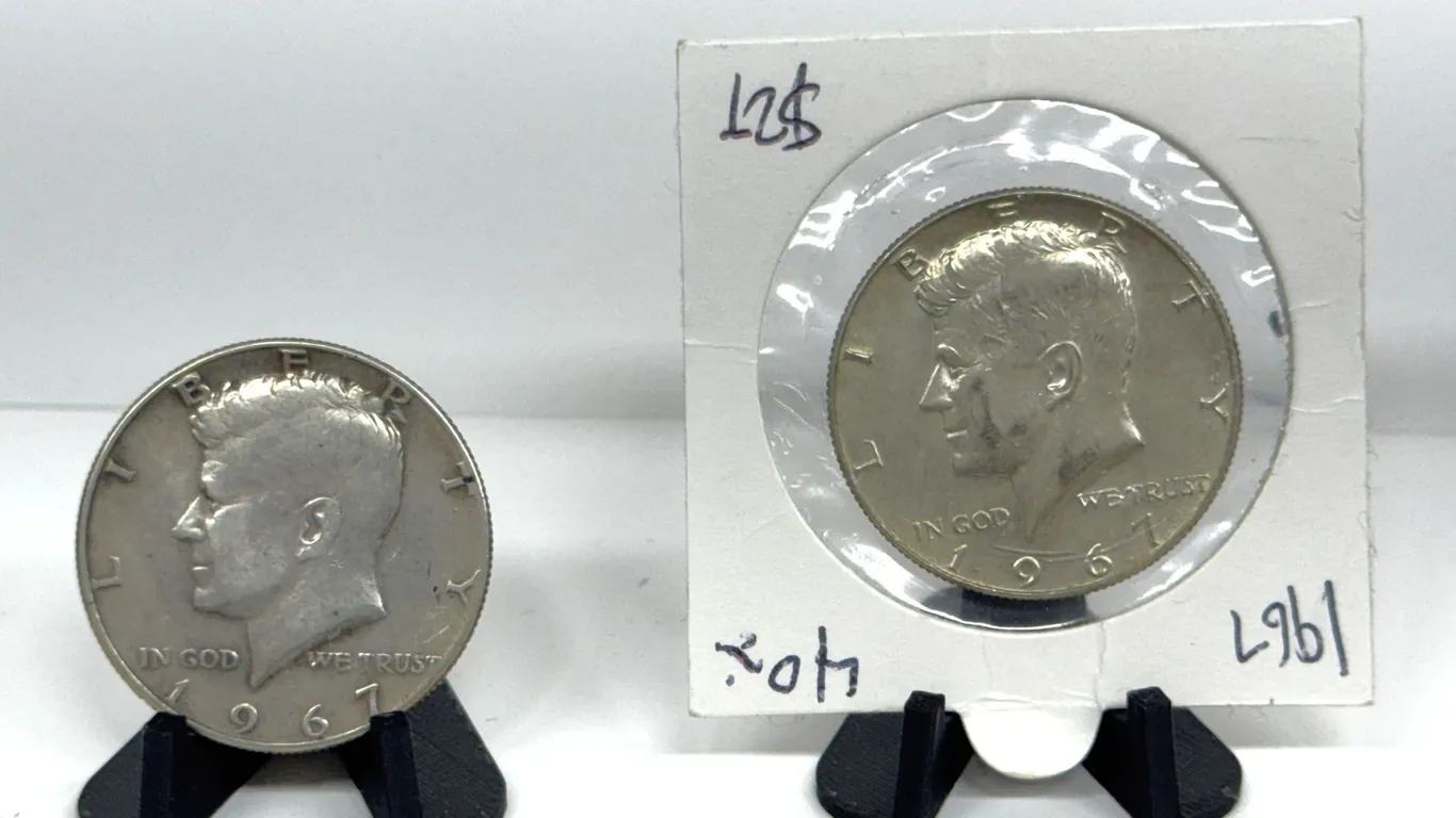 1967 Kennedy Half Dollars, 40% Silver