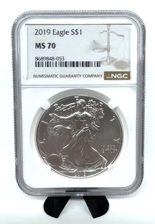 2019 Silver Eagle $1 NGC MS70 Certified Coin