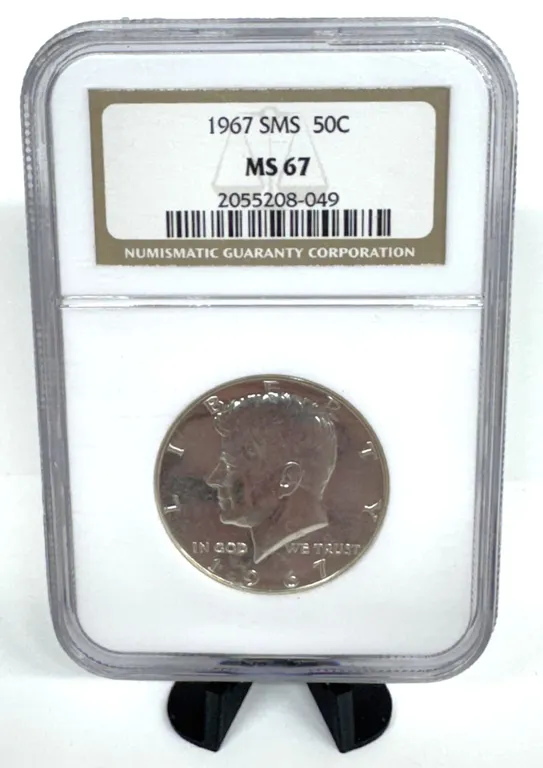 1967 SMS Kennedy Half Dollar NGC MS67