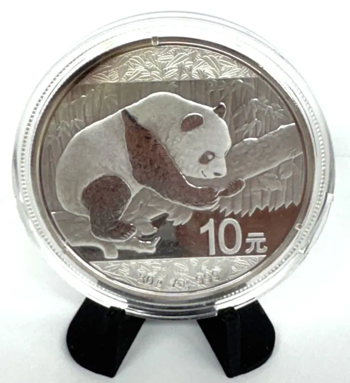 2016 China Silver Panda 30g .999 Coin, 10 Yuan