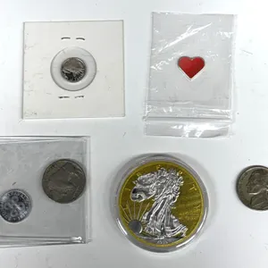 Coin and Silver Bar Assortment, Replica Eagle