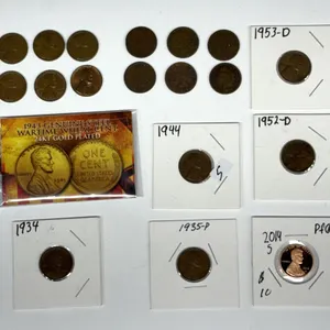 US Cent Collection Indian & Lincoln Wheat Cents