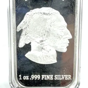 1 oz .999 Silver Buffalo Bar Liberty