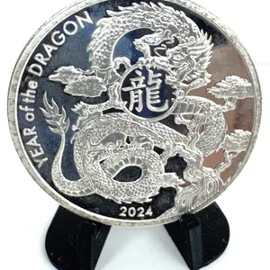 2024 Asahi 1oz Silver Year of the Dragon Round