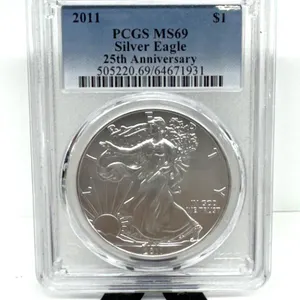 2011 Silver Eagle $1 PCGS MS69 25th Anniversary