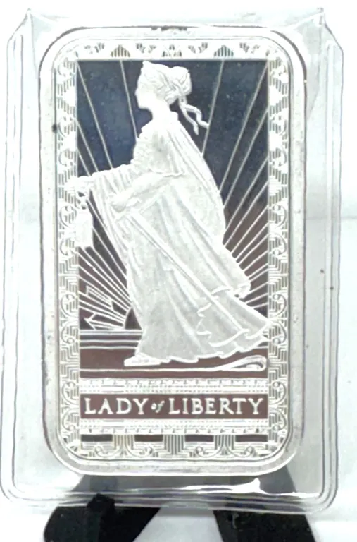 PAMP 1 oz Lady of Liberty Silver Bar .999