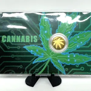 2026 Liberia Cannabis Gold Coin .9999 1/1000 oz