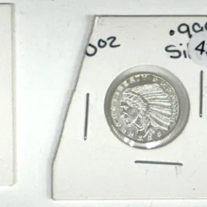 4 Silver Rounds, 1g & 1/10oz .999