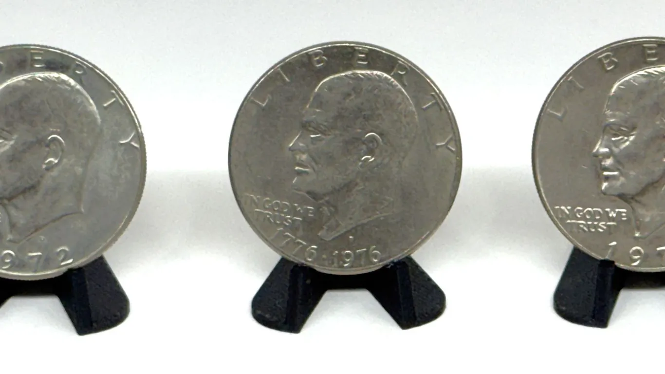 1972, 1974, 1776-1976 Eisenhower Dollar Coins