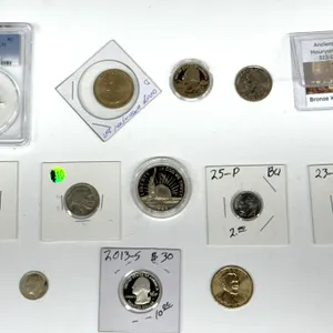 Coin Collection: US, Ancient India, Slabbed 1974-S Nickel, More