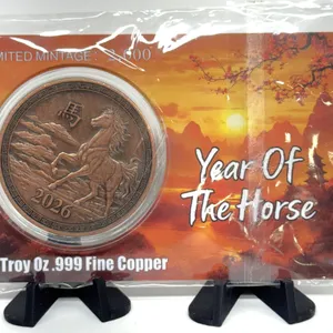 2026 Year Of The Horse 1 Oz .999 Copper Coin