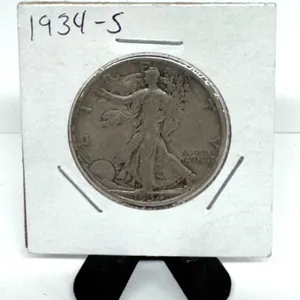 1934-S Walking Liberty Half Dollar 90% Silver