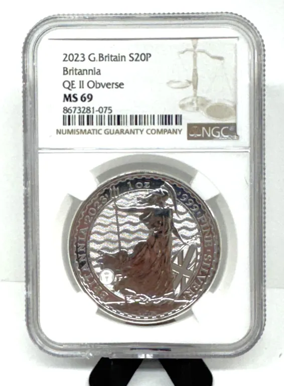 2023 G.Britain Britannia 1oz Silver MS69 NGC