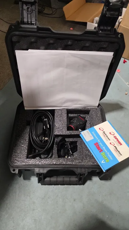 Ophir-Spiricon LT665 laser beam profiling camera. Features USB 3.0 connectivity, BeamGage Pro software packet, USB cable, power adapter with interchan