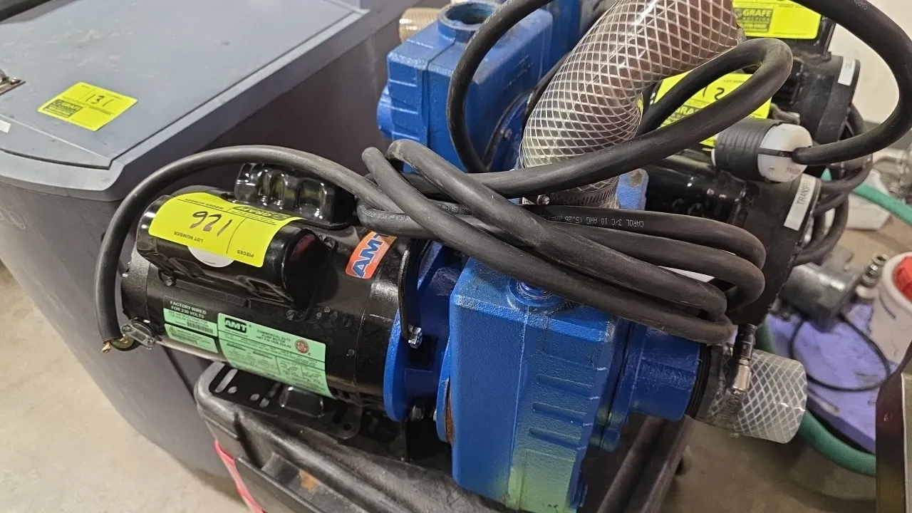 AMT 2761-95 self-priming centrifugal pump. Powered by a 2 HP commercial-duty electric motor. Electrical: 115/208-230V, 1-Phase (factory wired for 230V