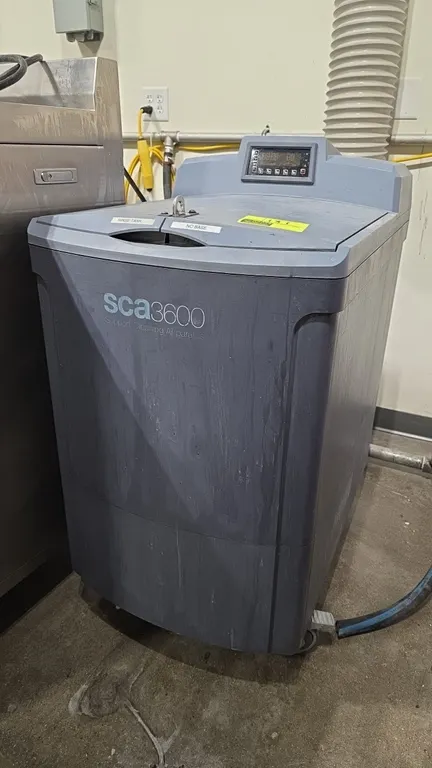 PADT SCA 3600 support cleaning apparatus. Features digital control panel with temperature presets, hinged dual-lid access, stainless steel interior ta