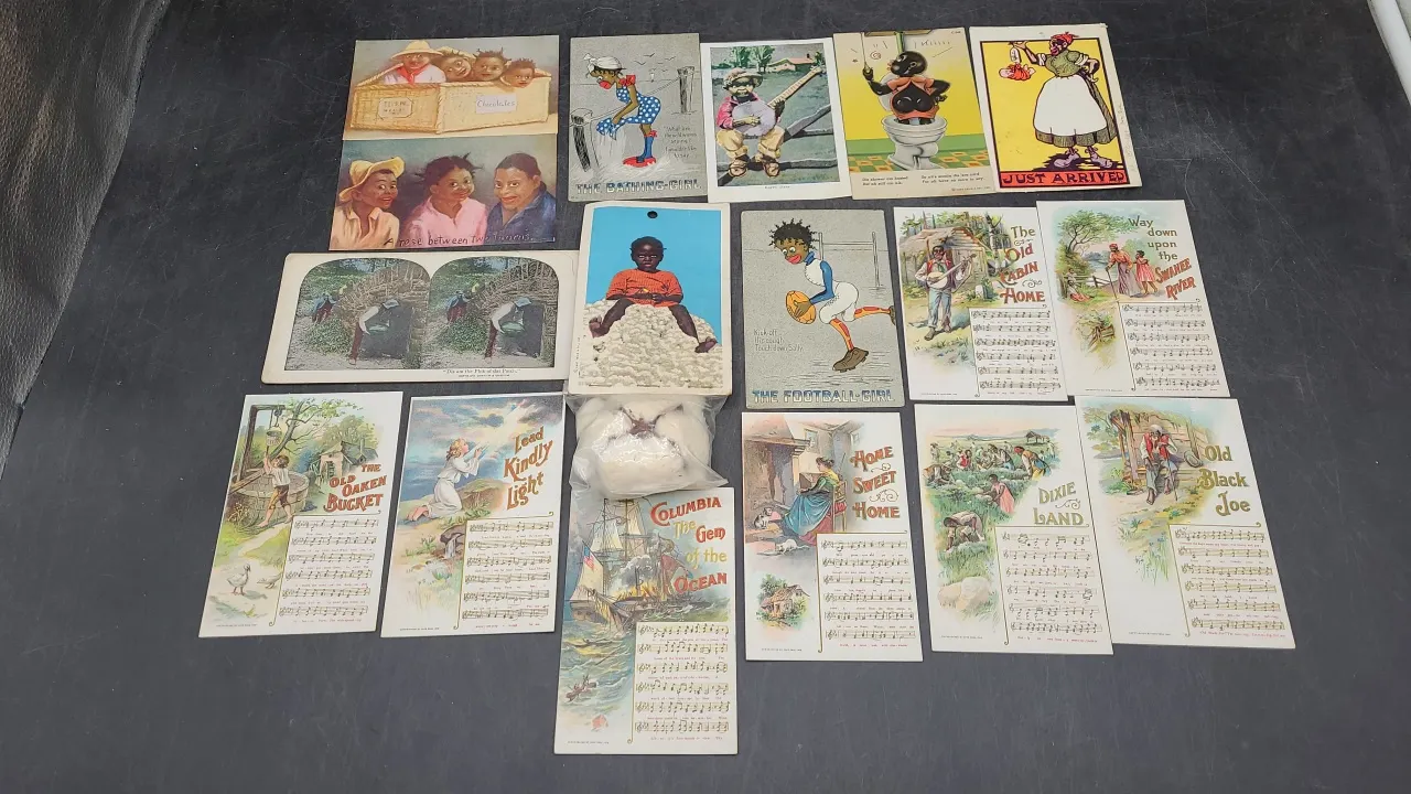 BLACK AMERICANA POSTCARDS & more