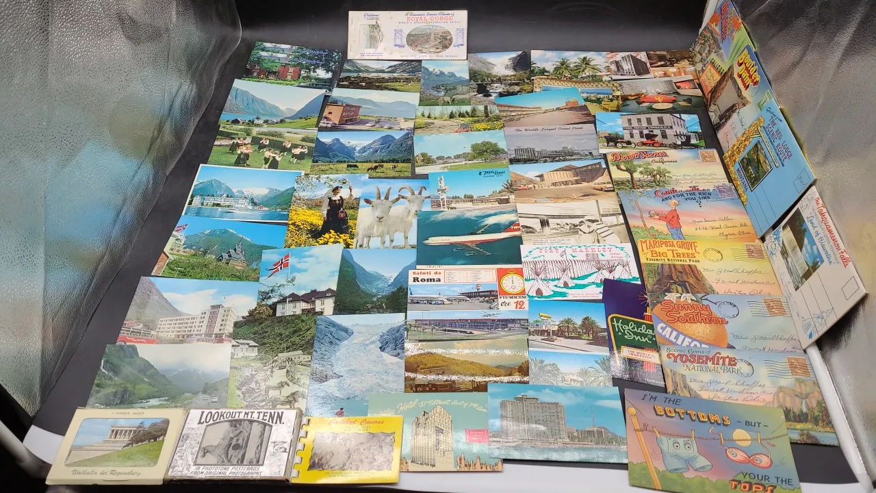VINTAGE TRAVEL POSTCARDS & more