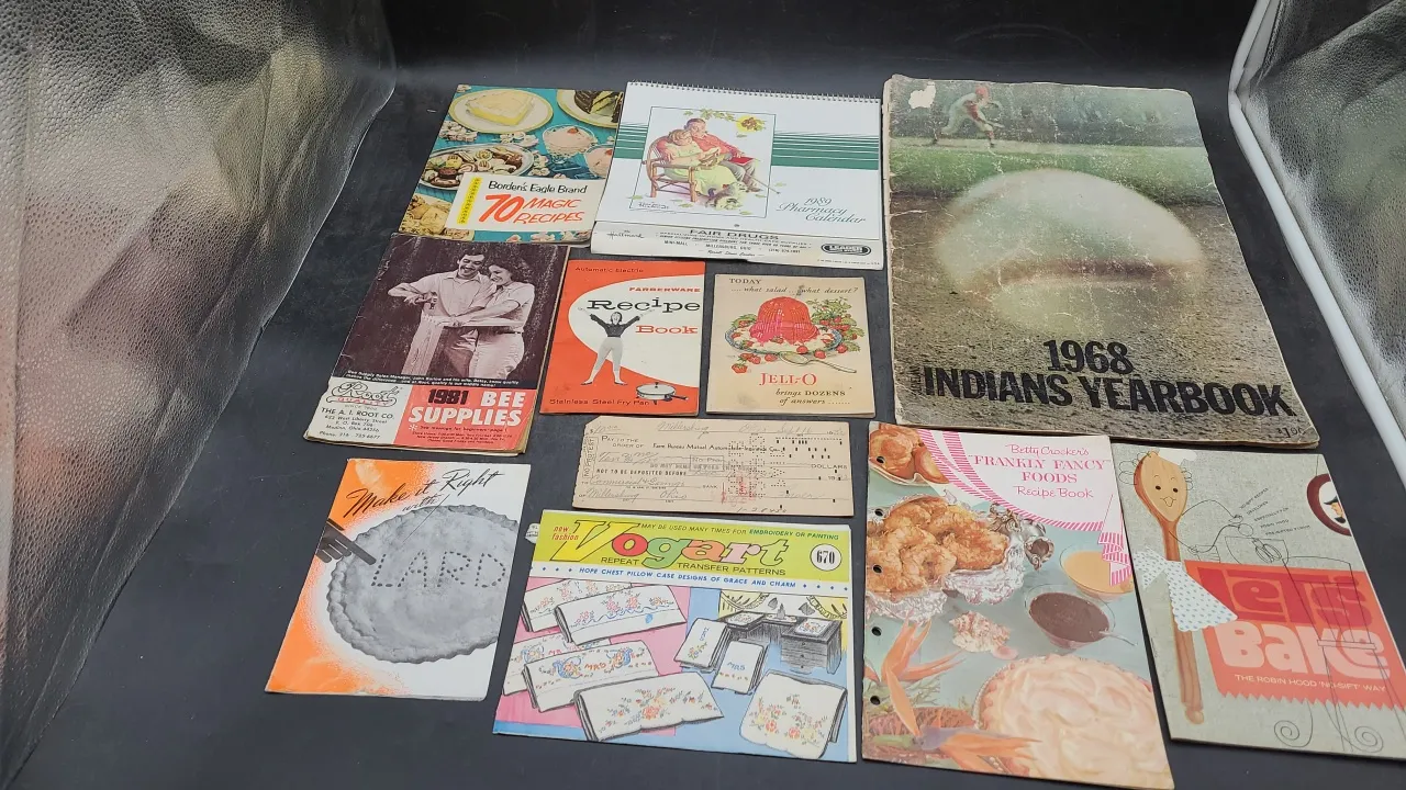 1968 INDIANS YEARBOOK (rough), COOKING PAMPHLETS
