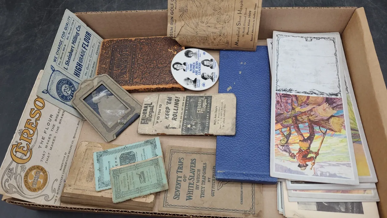 VINTAGE BOOKS, BOOKLETS, CHECKS & more