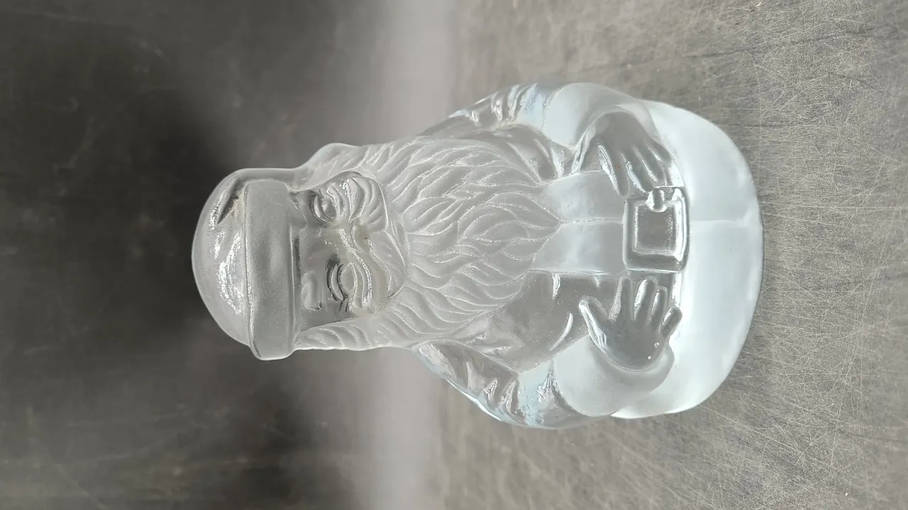 VIKING ART GLASS SANTA
