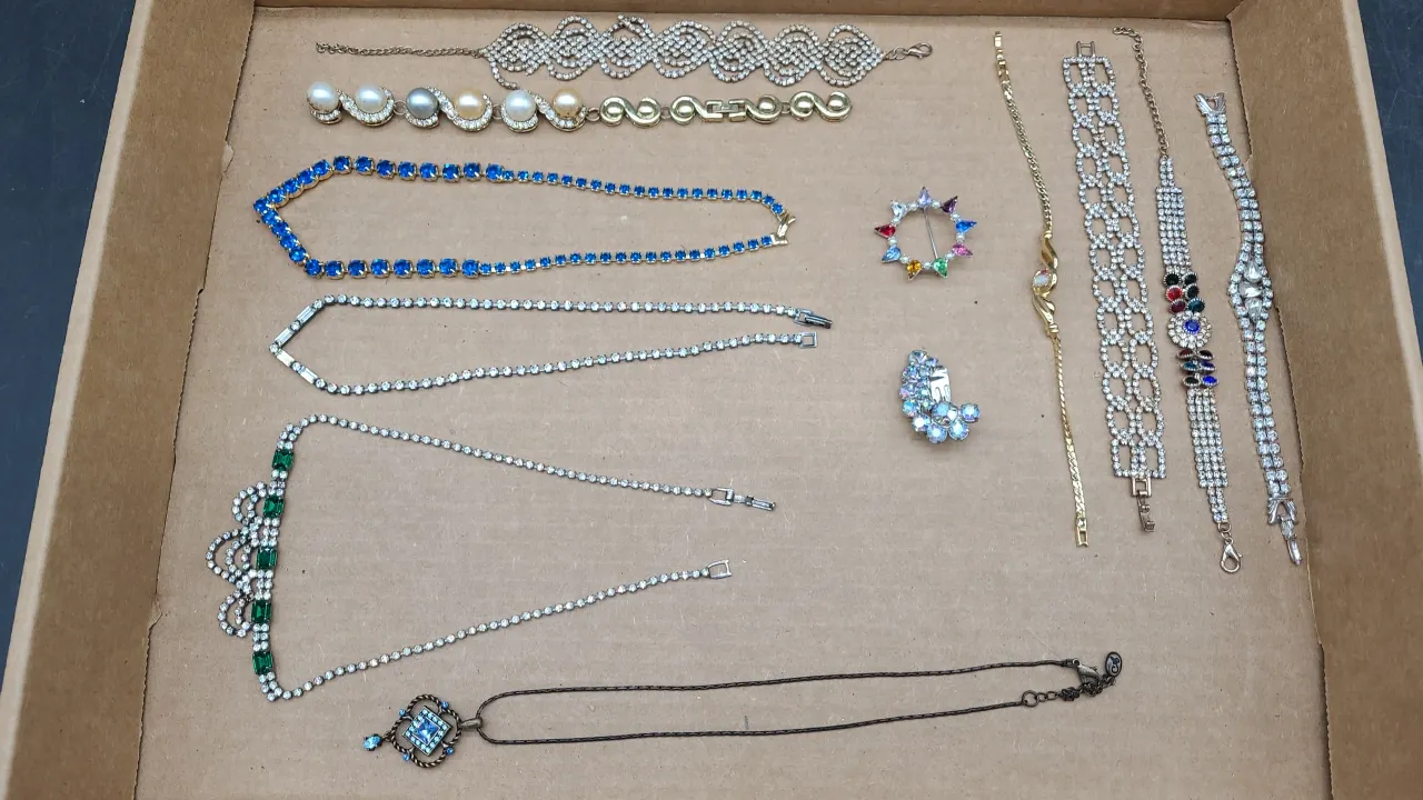 JEWELRY- NECKLACES, BRACELETS & PIN