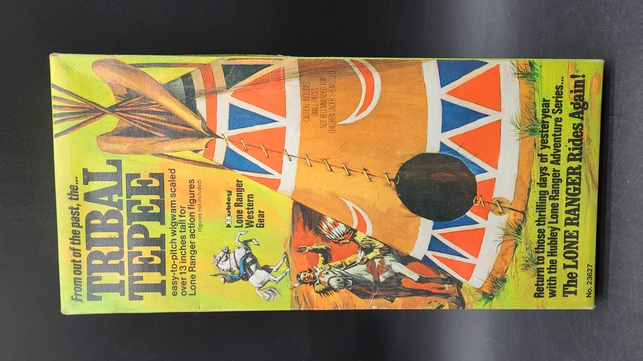 VINTAGE TRIBAL TEPEE TOY- in original box